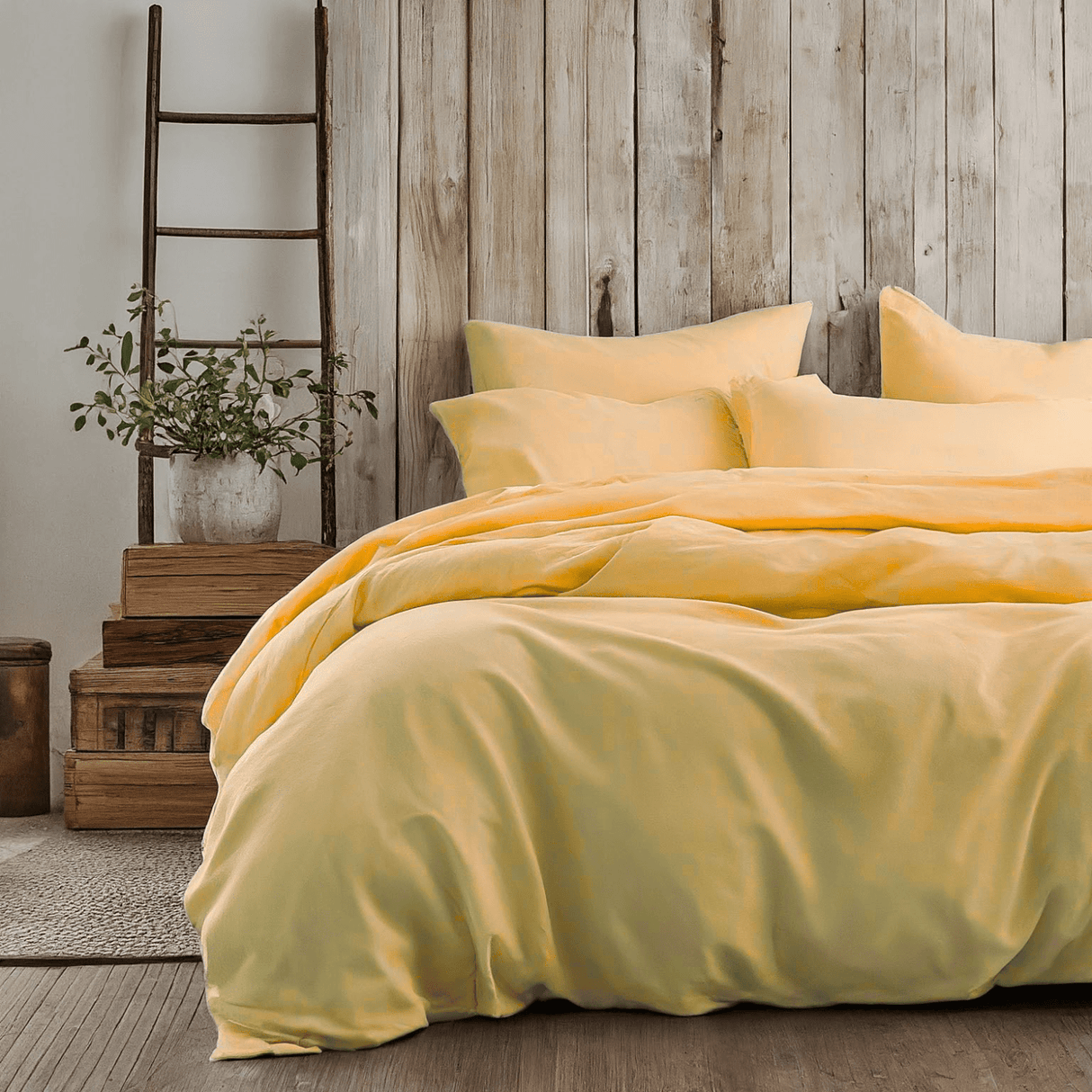 Tache Sunny Yellow Duvet Cover Set (404-YS-DS) from Tache Home Fashion