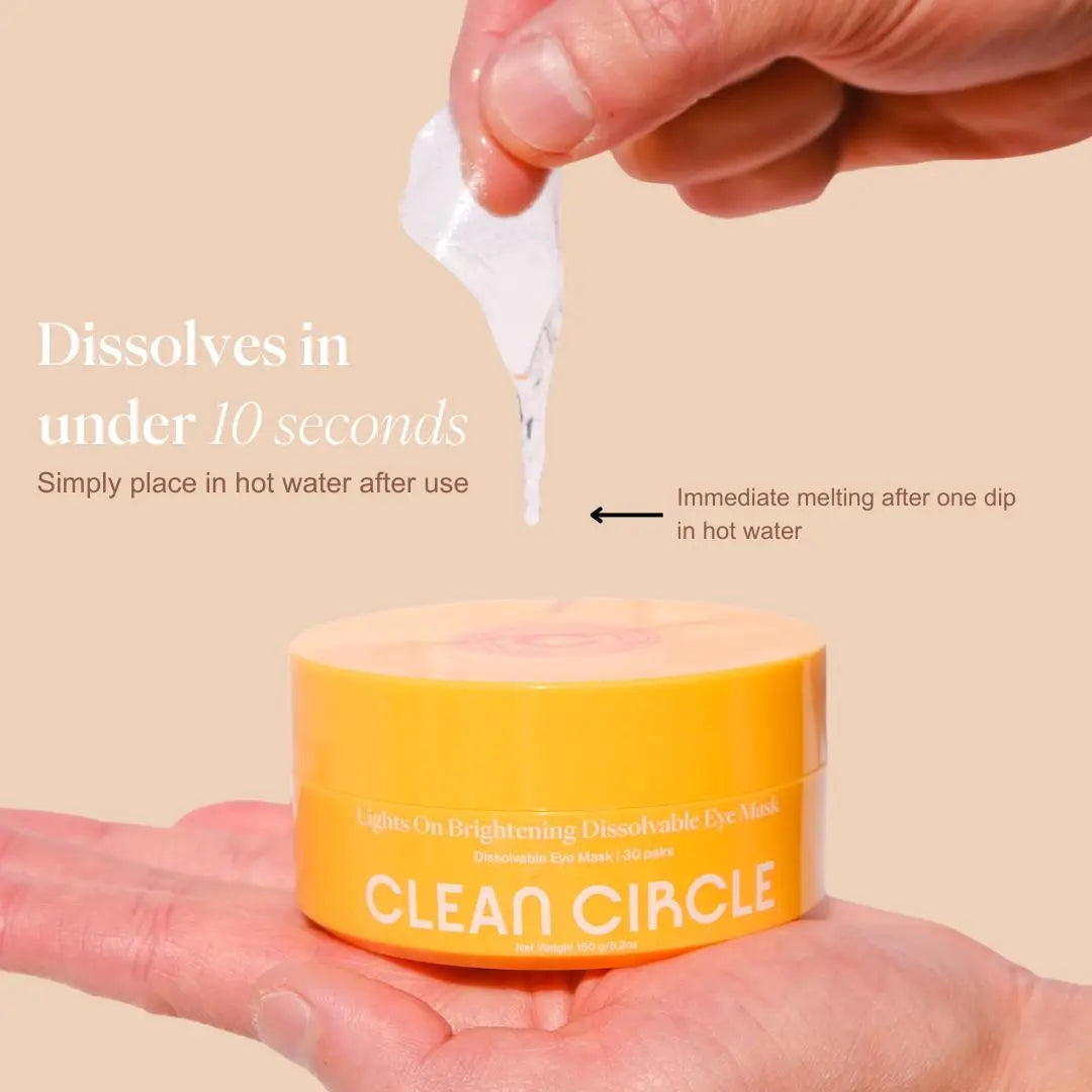 Lights On Brightening Dissolvable Eye Mask from Clean Circle