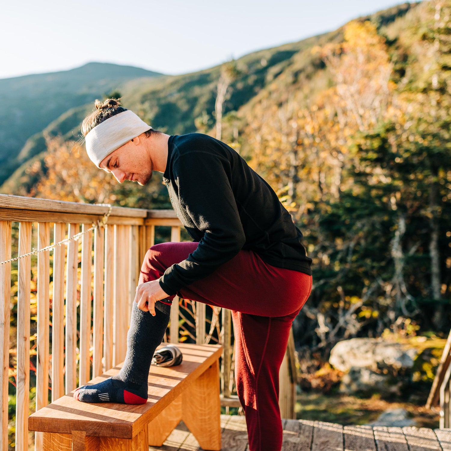 Lightweight - Over the Calf Wool Socks Mountain Heritage from Minus33 Merino Wool Clothing