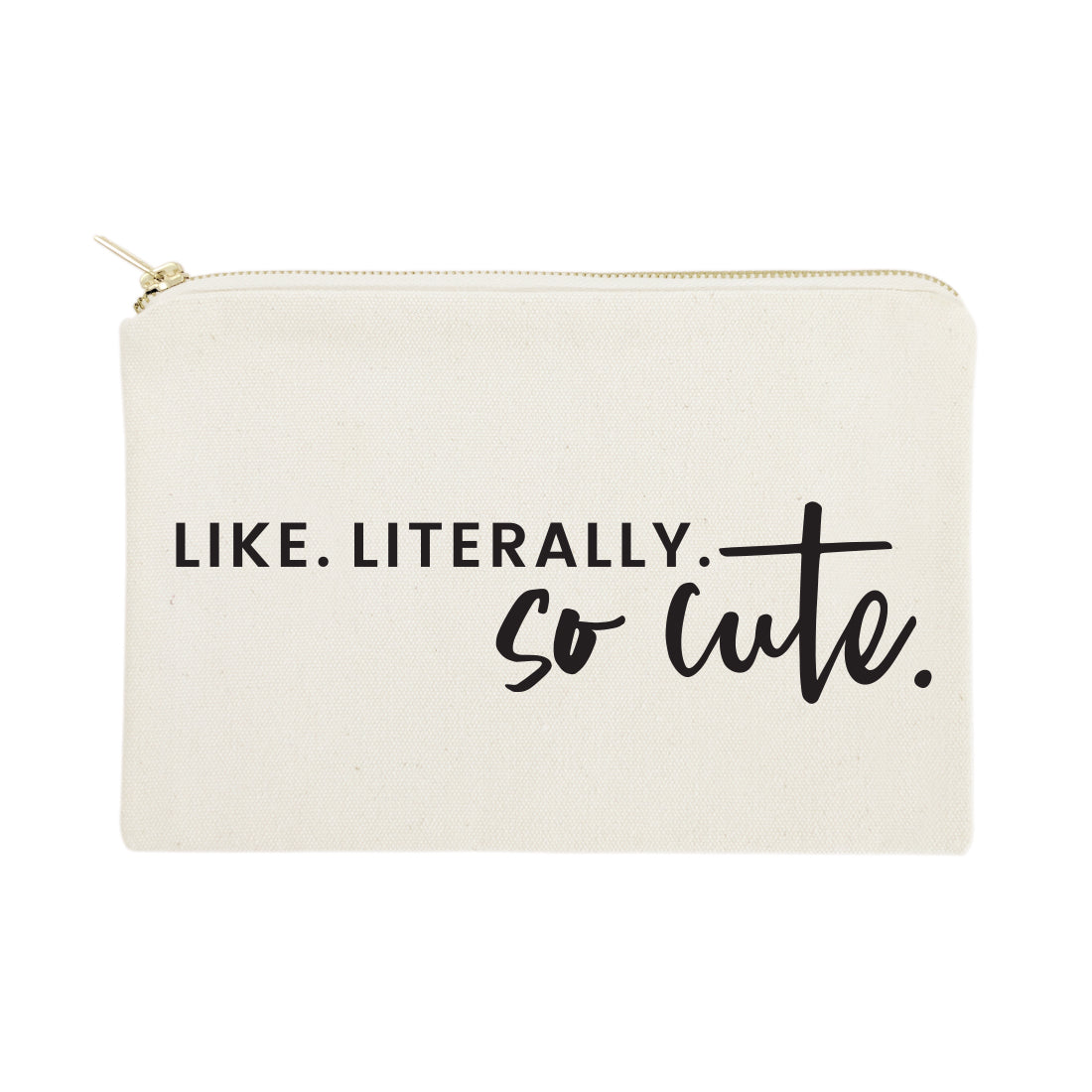 Like. Literally. So Cute. Cotton Canvas Cosmetic Bag from The Cotton & Canvas Co.