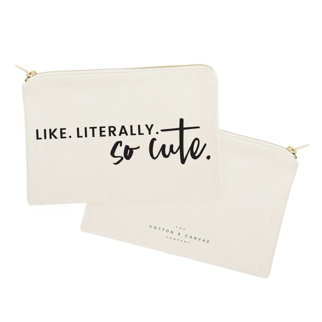 Like. Literally. So Cute. Cotton Canvas Cosmetic Bag from The Cotton & Canvas Co.