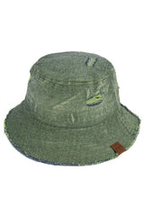 C.C STONE WASHED DENIM BUCKET HAT from Madeline Love