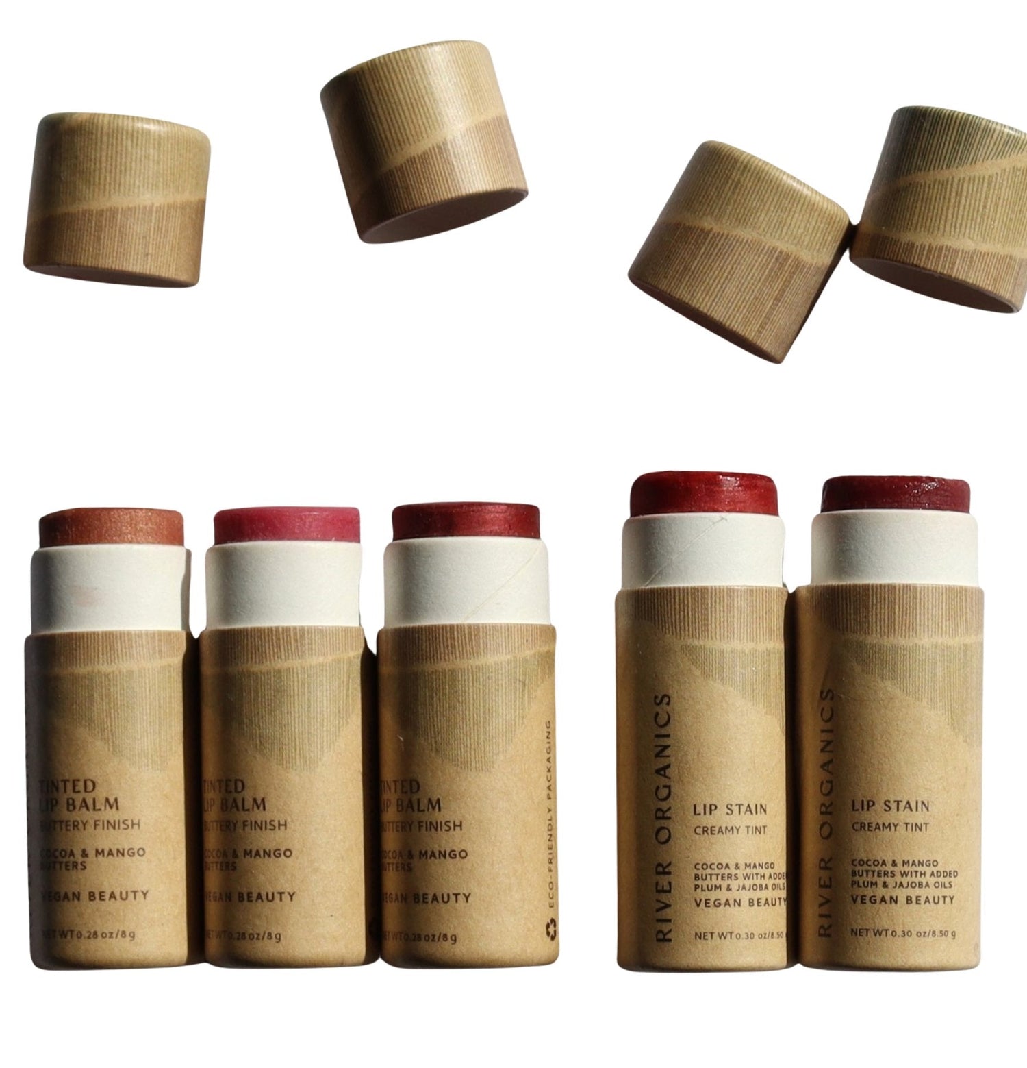 Lip Balm or Lip Stain Sets From River Organics