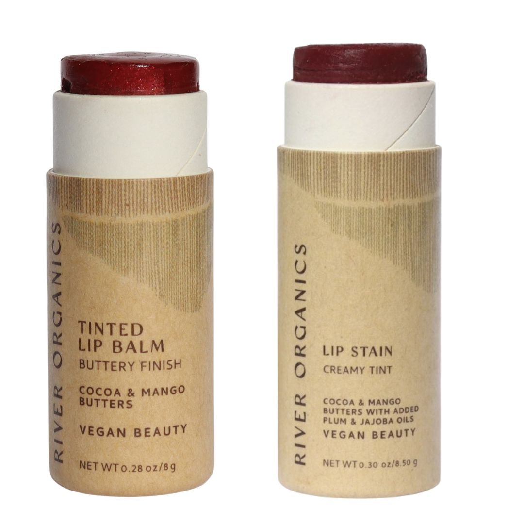 Lip Balm or Lip Stain Sets From River Organics