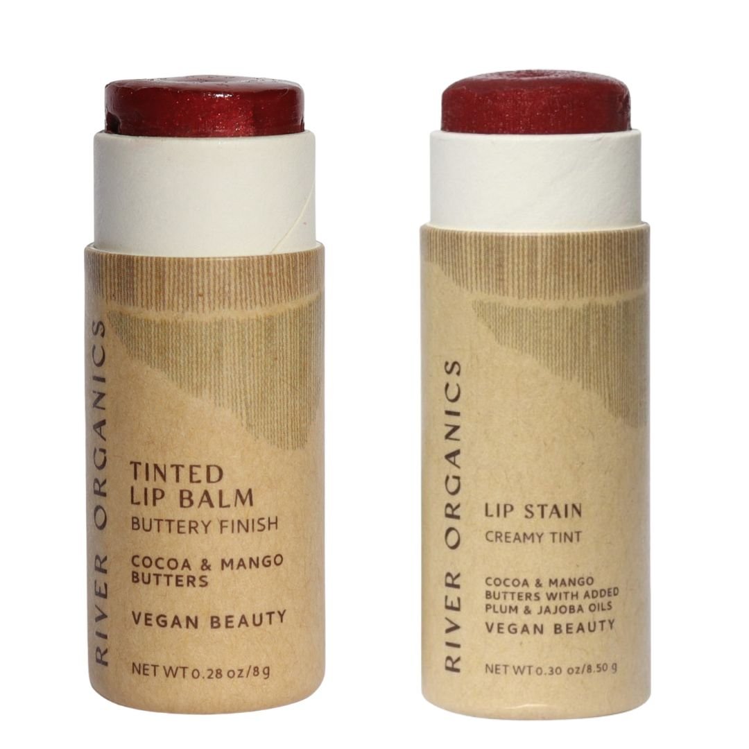 Lip Balm or Lip Stain Sets From River Organics