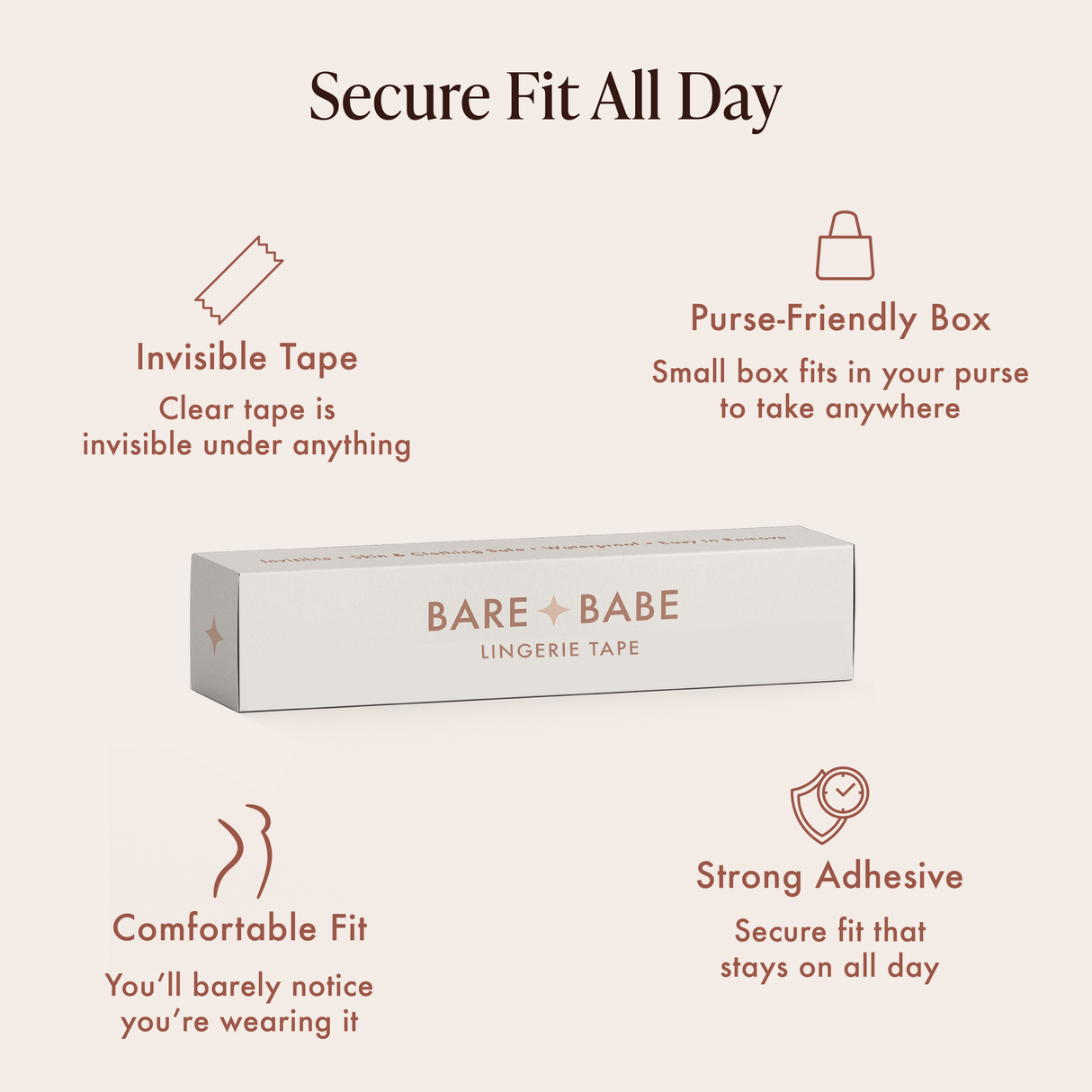 Invisible Lingerie Tape from Bare Babe