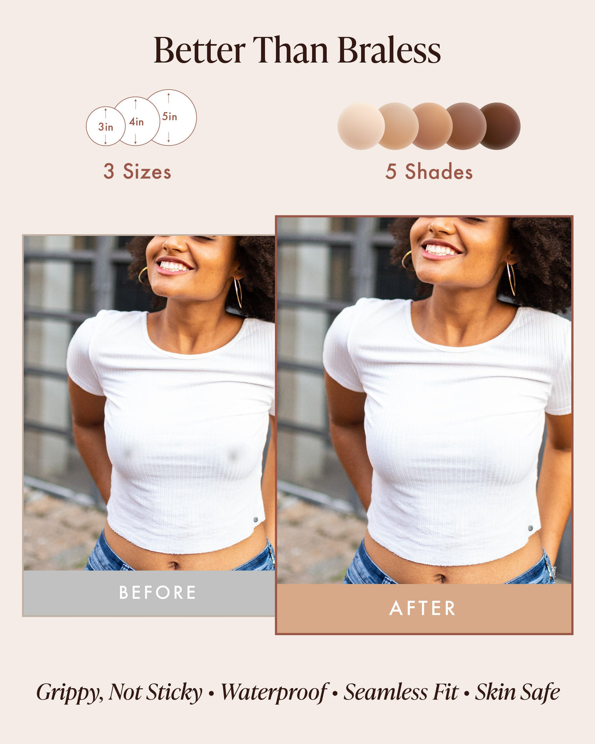 Non-Adhesive Nipple Covers from Bare Babe