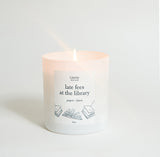Late Fees at the Library from Literie Candles
