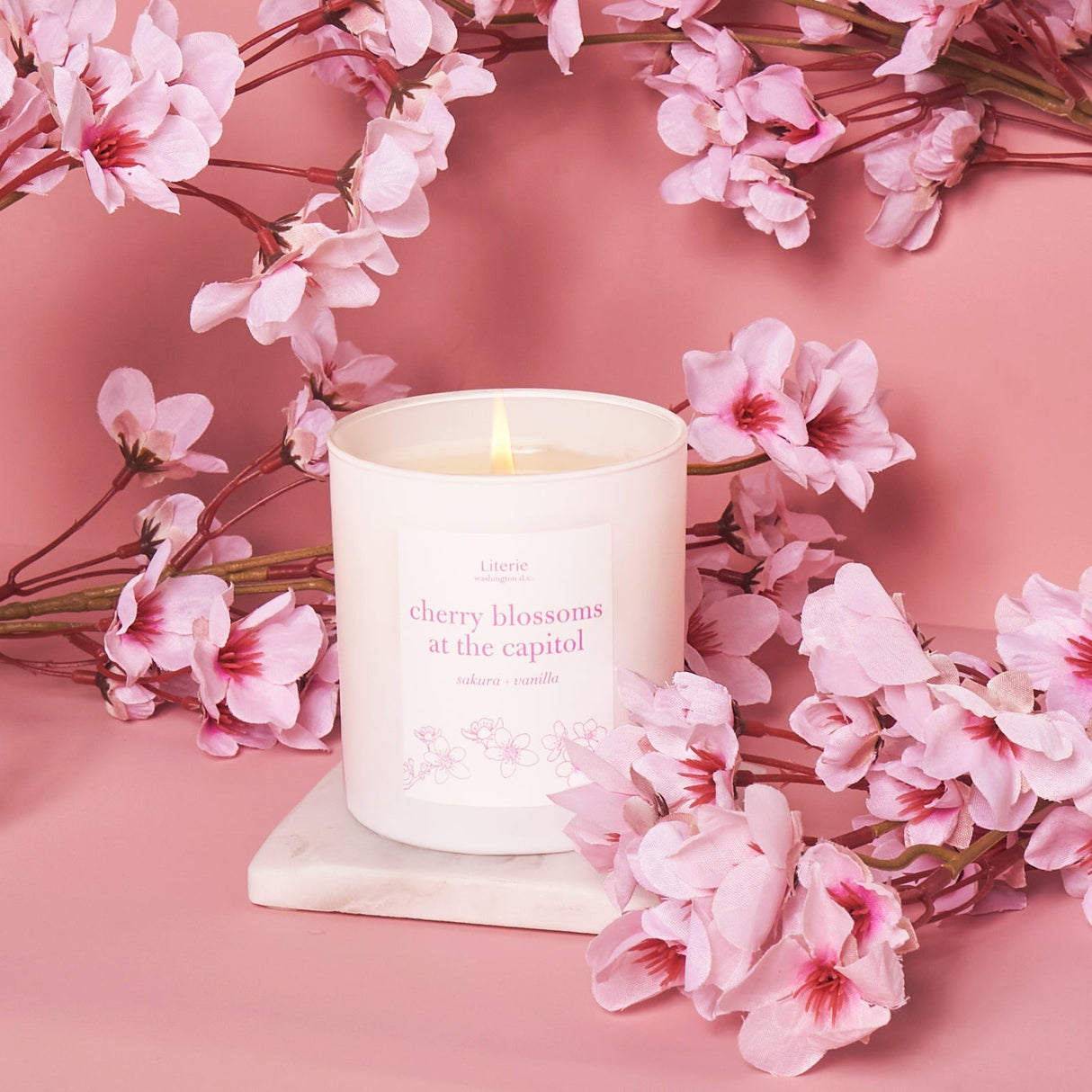 Cherry Blossoms at the Capitol from Literie Candles