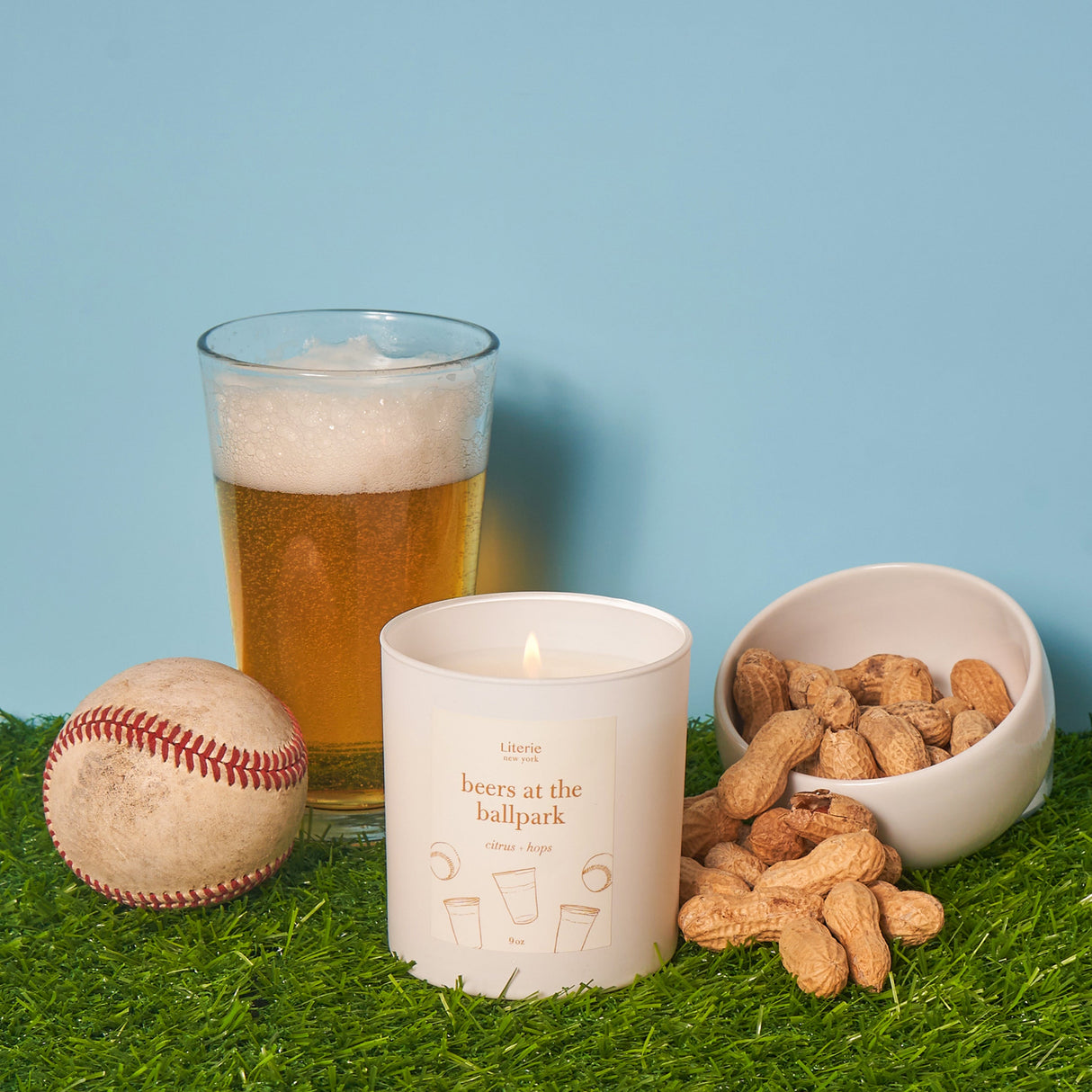 Beers at the Ballpark from Literie Candles