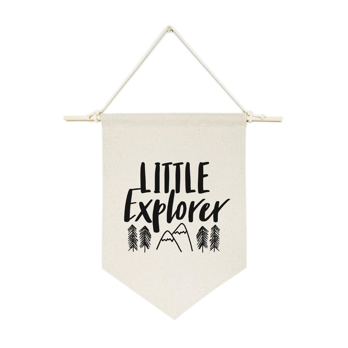 Little Explorer Hanging Wall Banner from The Cotton & Canvas Co.
