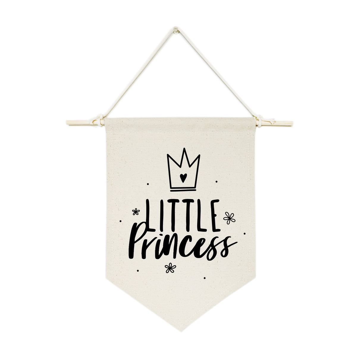 Little Princess Hanging Wall Banner from The Cotton & Canvas Co.