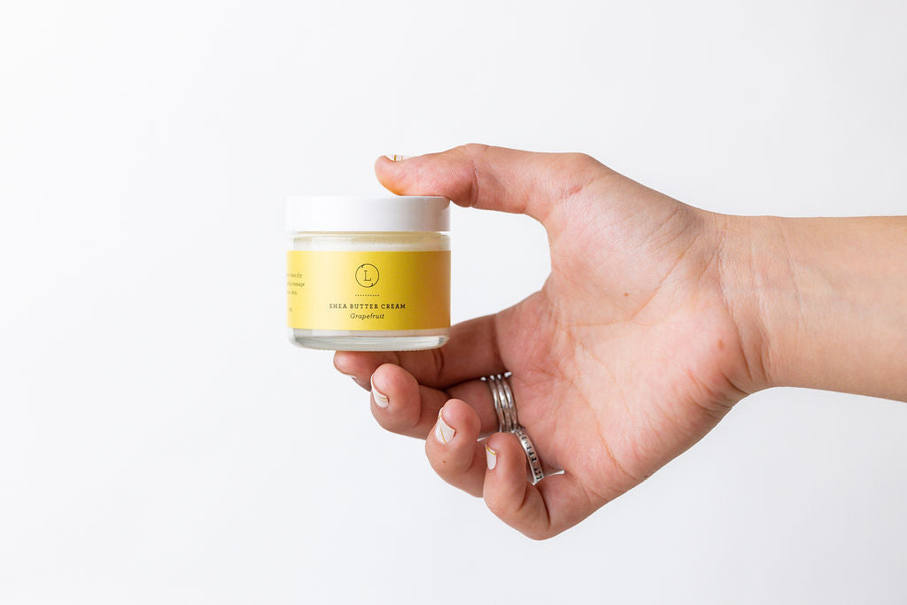 CBD Grapefruit Shea Butter Body Cream with CBD, Shea Body Lotion (THC free) from Lizush