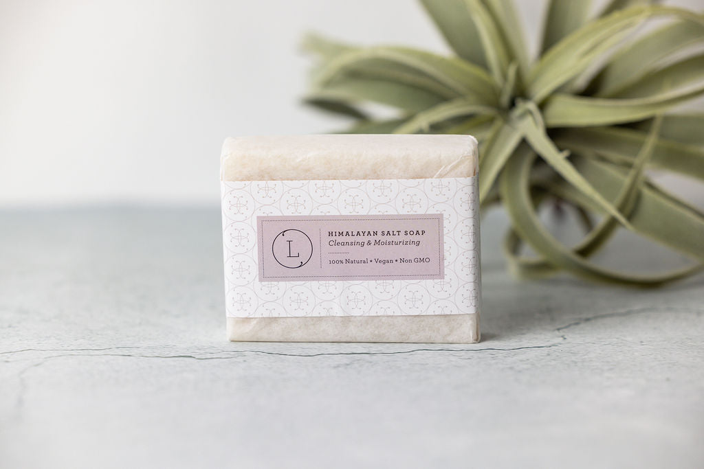 2x Himalayan Salt Soap Bar, Natural Unscented Soap, Vegan Handmade Soap from Lizush