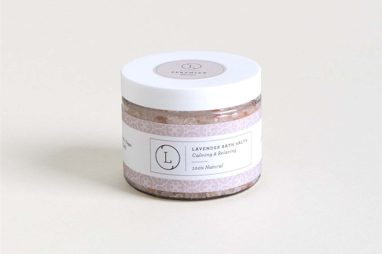 CBD Lavender Natural Bath Salt Soak with CBD. Made with Dead sea, Epsom and Himalayan salts from Lizush