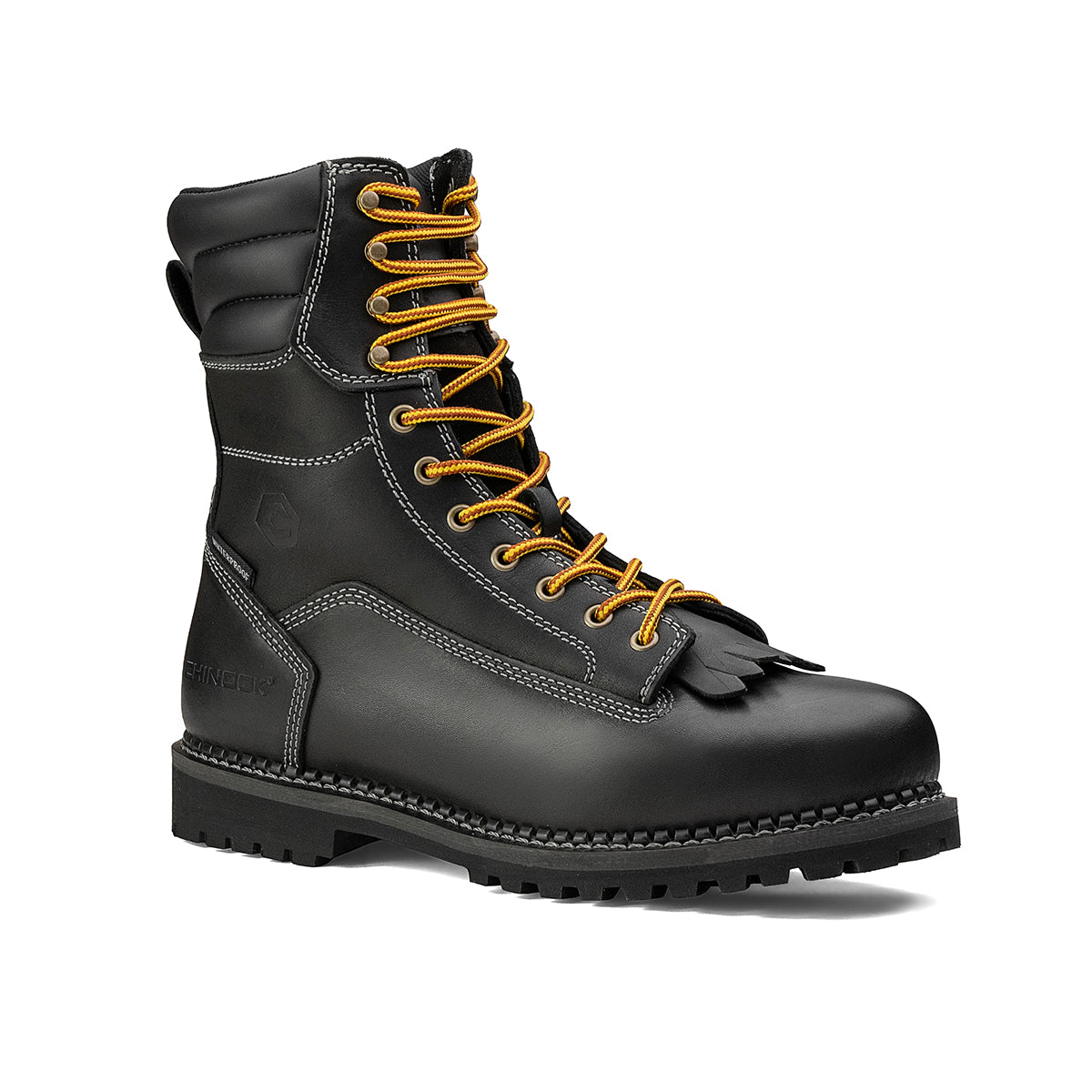 Logger 8” Men’s Waterproof Work Boot for Men - Black From Chinook Footwear