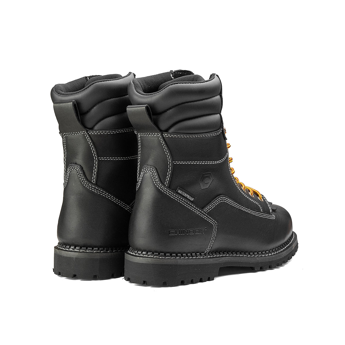 Logger 8” Men’s Waterproof Work Boot for Men - Black From Chinook Footwear