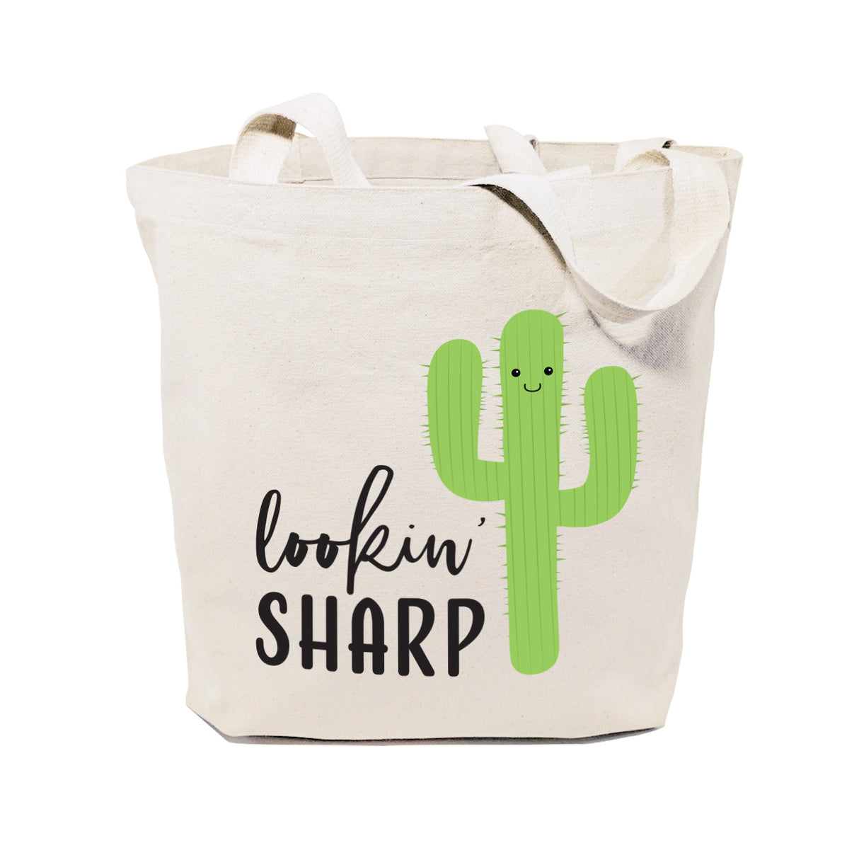 Lookin' Sharp! Cotton Canvas Tote Bag from The Cotton & Canvas Co.