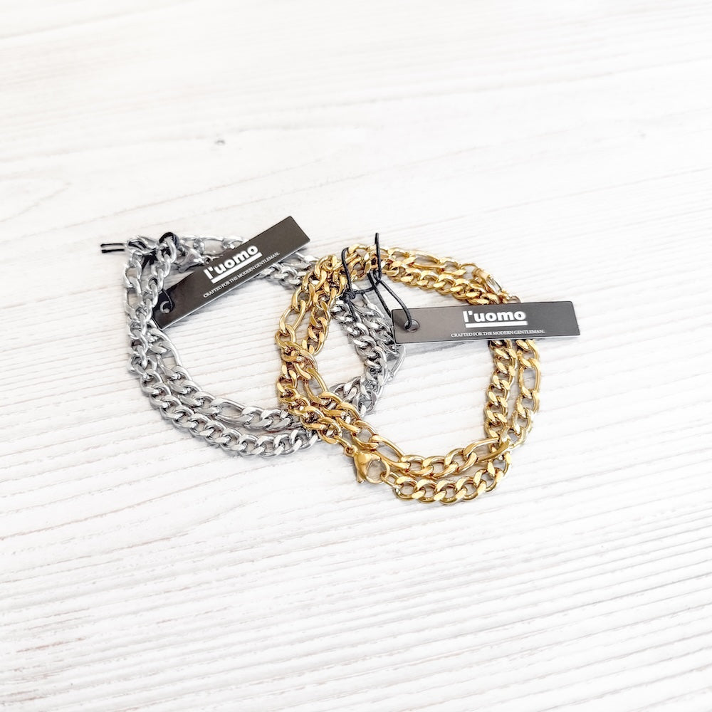 Lorenzo L'uomo Mens Collection Double Bracelet Wholesale from Pretty Simple