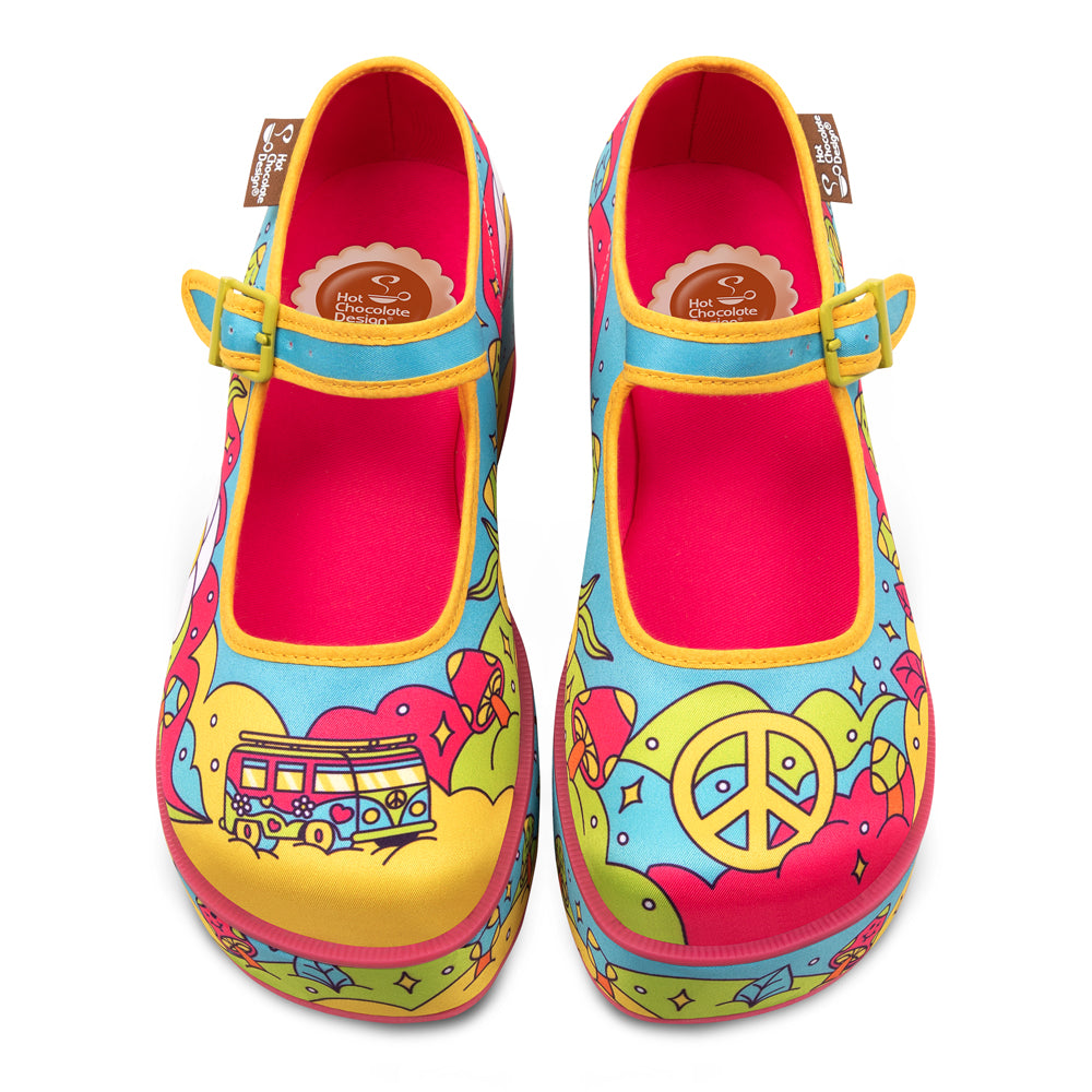 Chocolaticas® Love On The Road Women's Mary Jane Platform from Hot Chocolate Design