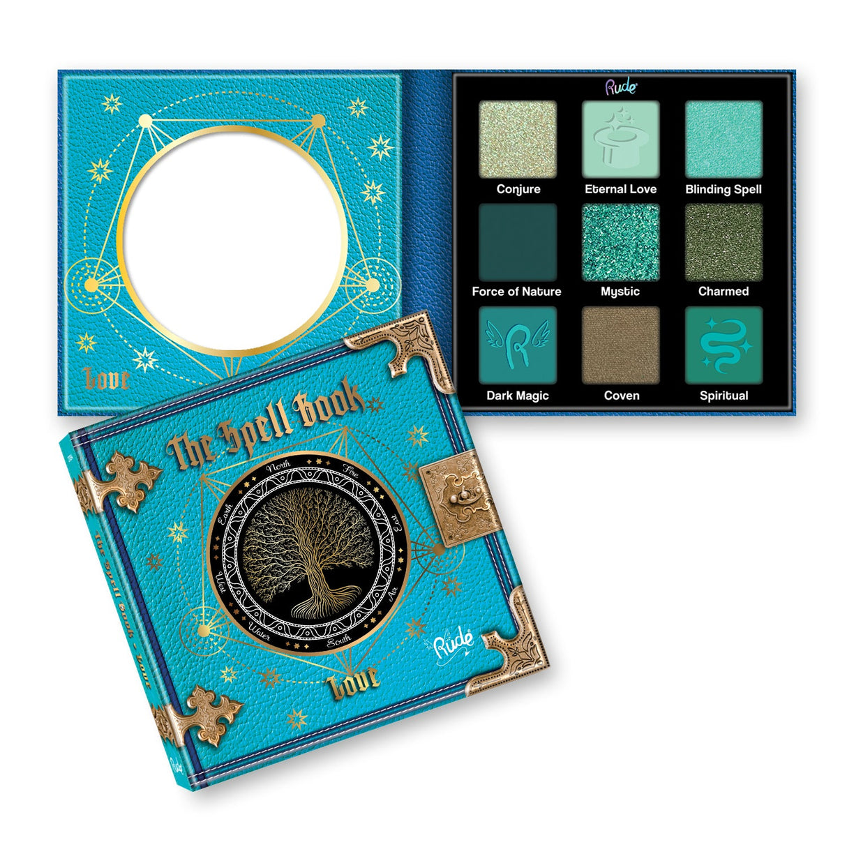 The Spell Book Palette from Rude Cosmetics