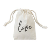 Love Wedding Favor Bags, 6-Pack from The Cotton & Canvas Co.