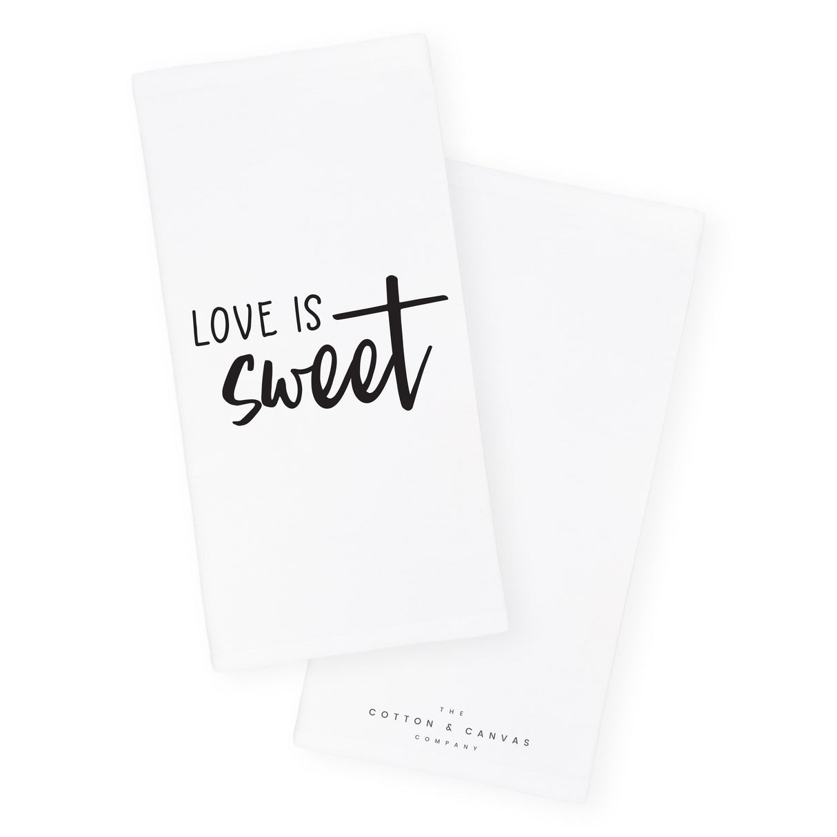 Love is Sweet Kitchen Tea Towel from The Cotton & Canvas Co.