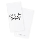 Love is Sweet Kitchen Tea Towel from The Cotton & Canvas Co.