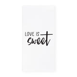 Love is Sweet Kitchen Tea Towel from The Cotton & Canvas Co.