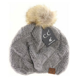 Basket Weaved Knitted C.C Beret from Madeline Love