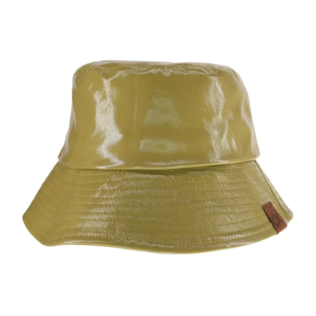 C.C Vegan Leather Bucket Hat from Madeline Love