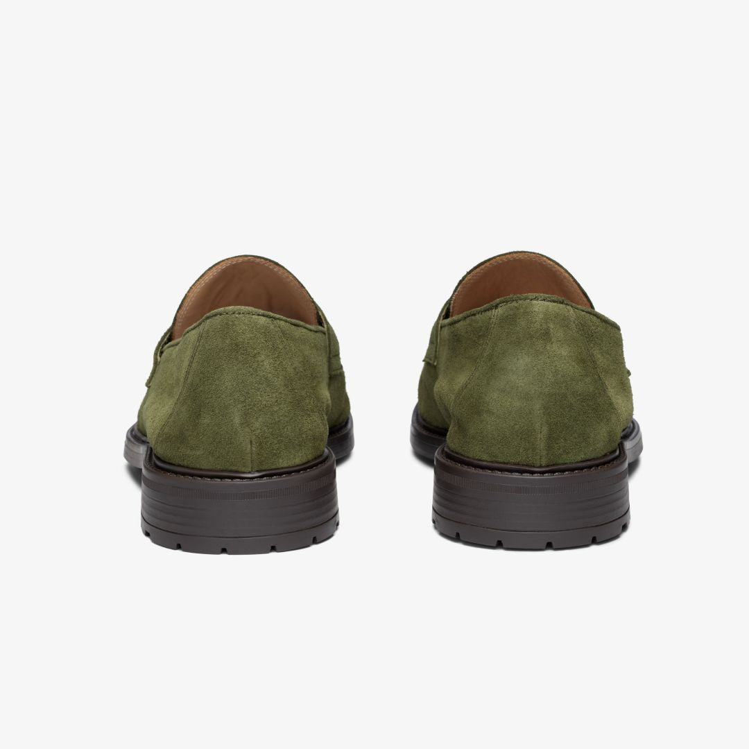 Men's Olive Suede Lug Centesimo