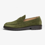 Men's Olive Suede Lug Centesimo