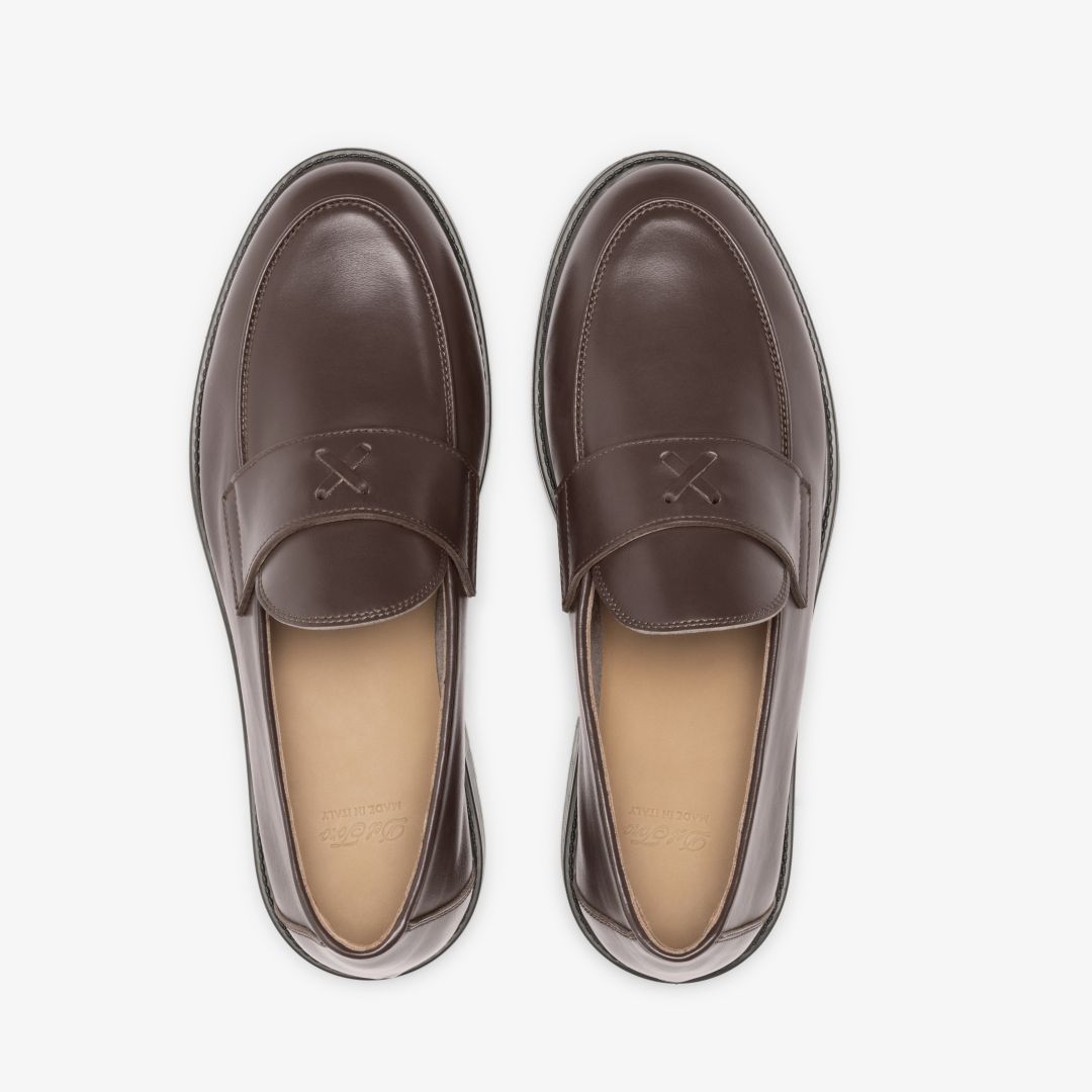 Men's Brown Leather Lug Centesimo