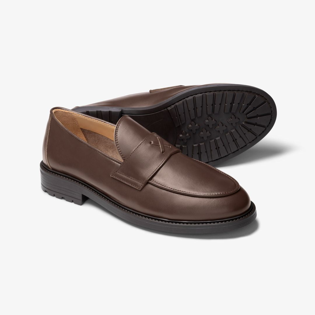 Men's Brown Leather Lug Centesimo