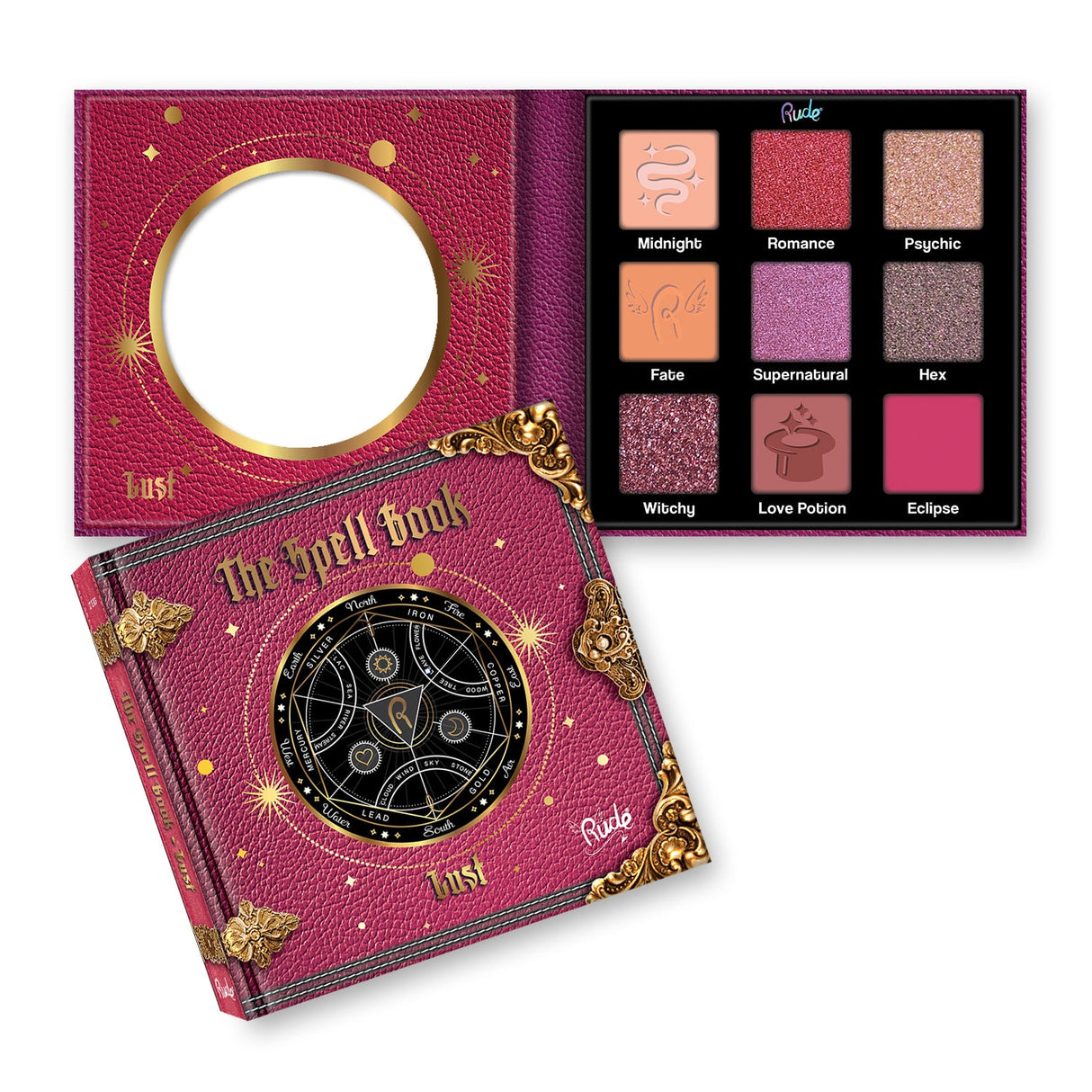 The Spell Book Palette from Rude Cosmetics