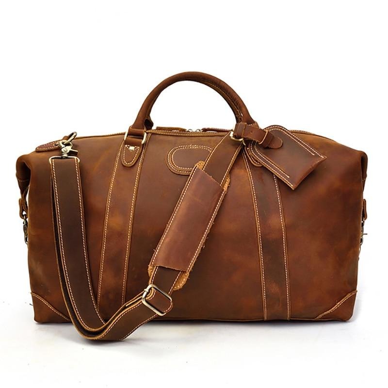 The Eira Duffle Bag | Vintage Leather Weekender from STEEL HORSE LEATHER