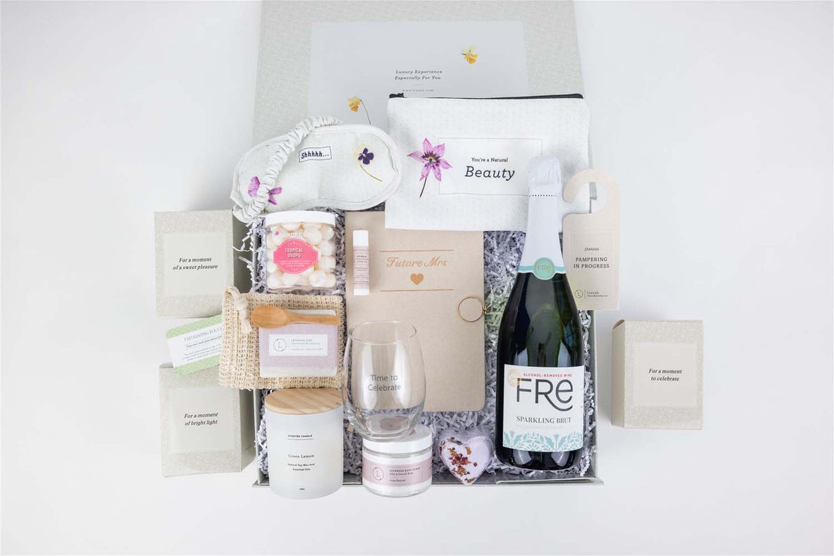 Bride to be gift box, Bridal shower gift basket from Lizush