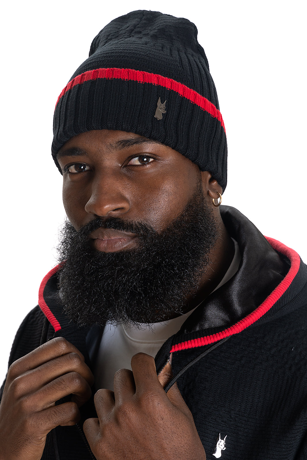 M004 AMALFI ONESIZE BEANIE - BLACK from Makobi Jeans USA
