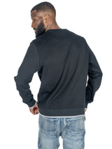 M4344 Berteli Crewneck Sweatshirt - Black From Makobi Jeans USA