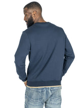 M4344 Berteli Crewneck Sweatshirt - Navy From Makobi Jeans USA