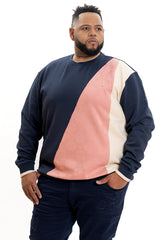 M4348 Benini Sweatshirt - Navy From Makobi Jeans USA
