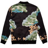 M4470 Beruni Varsity Jacket- Black From Makobi Jeans USA