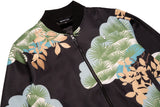 M4470 Beruni Varsity Jacket- Black From Makobi Jeans USA