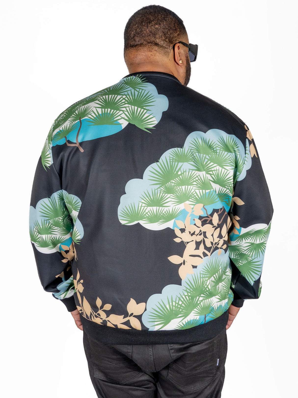 M4470 Beruni Varsity Jacket- Black From Makobi Jeans USA