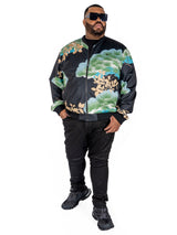 M4470 Beruni Varsity Jacket- Black From Makobi Jeans USA