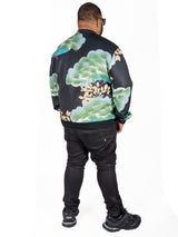 M4470 Beruni Varsity Jacket- Black From Makobi Jeans USA