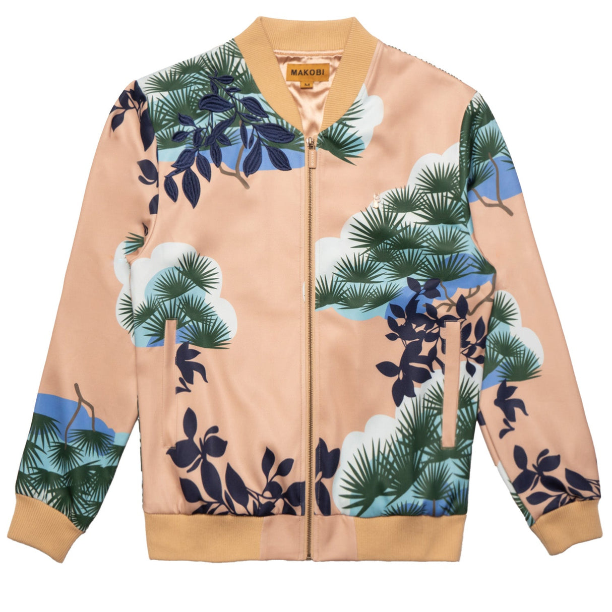M4470 Beruni Varsity Jacket - Khaki From Makobi Jeans USA