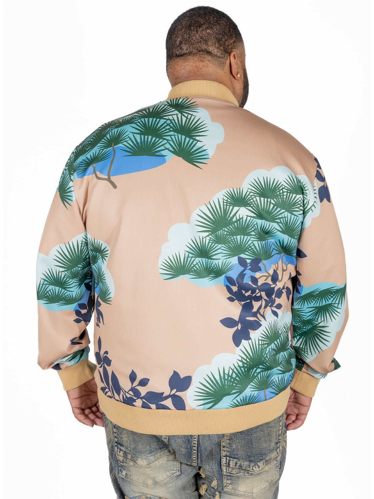 M4470 Beruni Varsity Jacket - Khaki From Makobi Jeans USA
