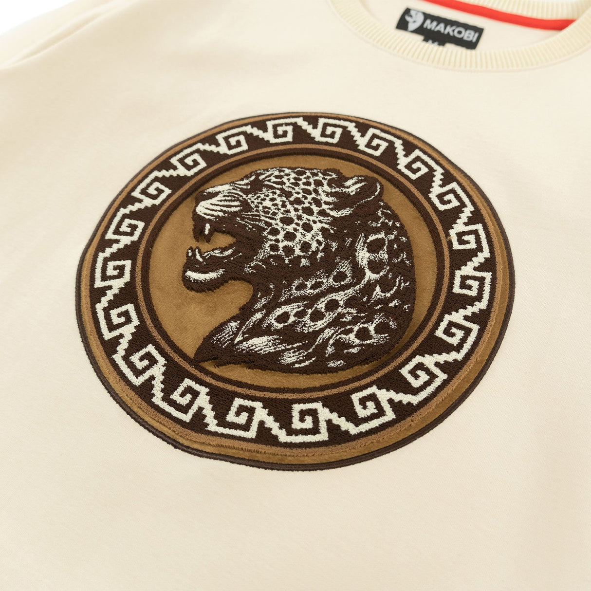 M4590 Pantera Crewneck Sweatshirt - Natural From Makobi Jeans USA
